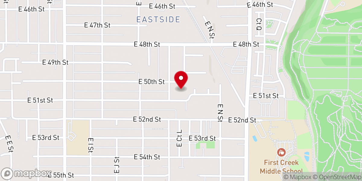 Map showing location of Maranatha Family Worship Center