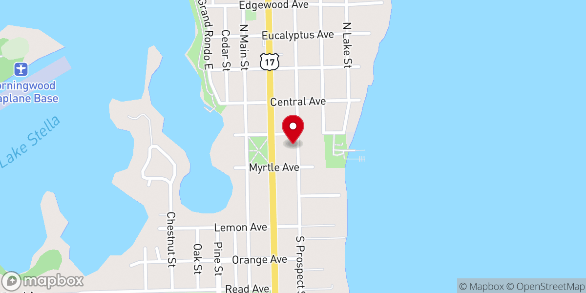 Map showing location of South Putnam Christian Services Center