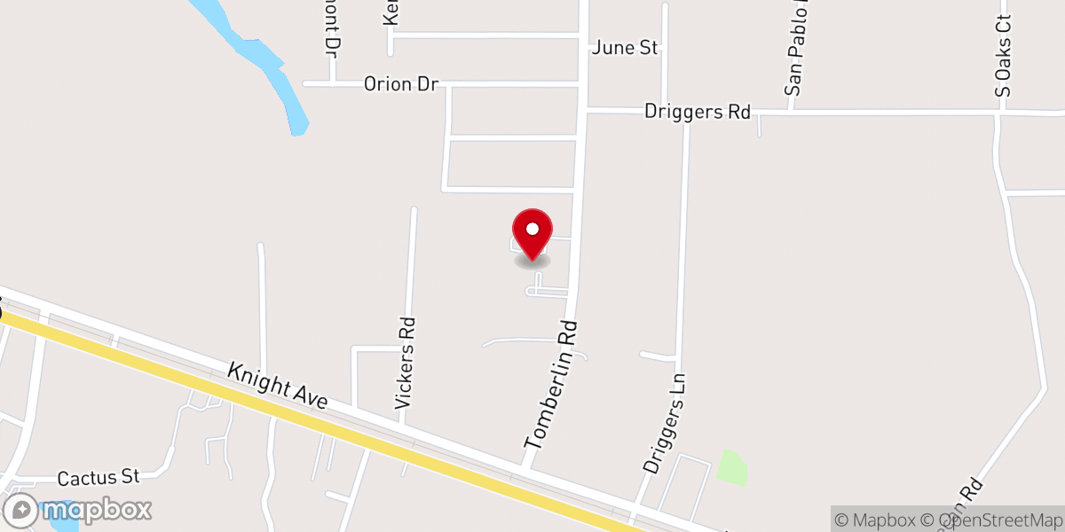 Map showing location of Second Baptist Church