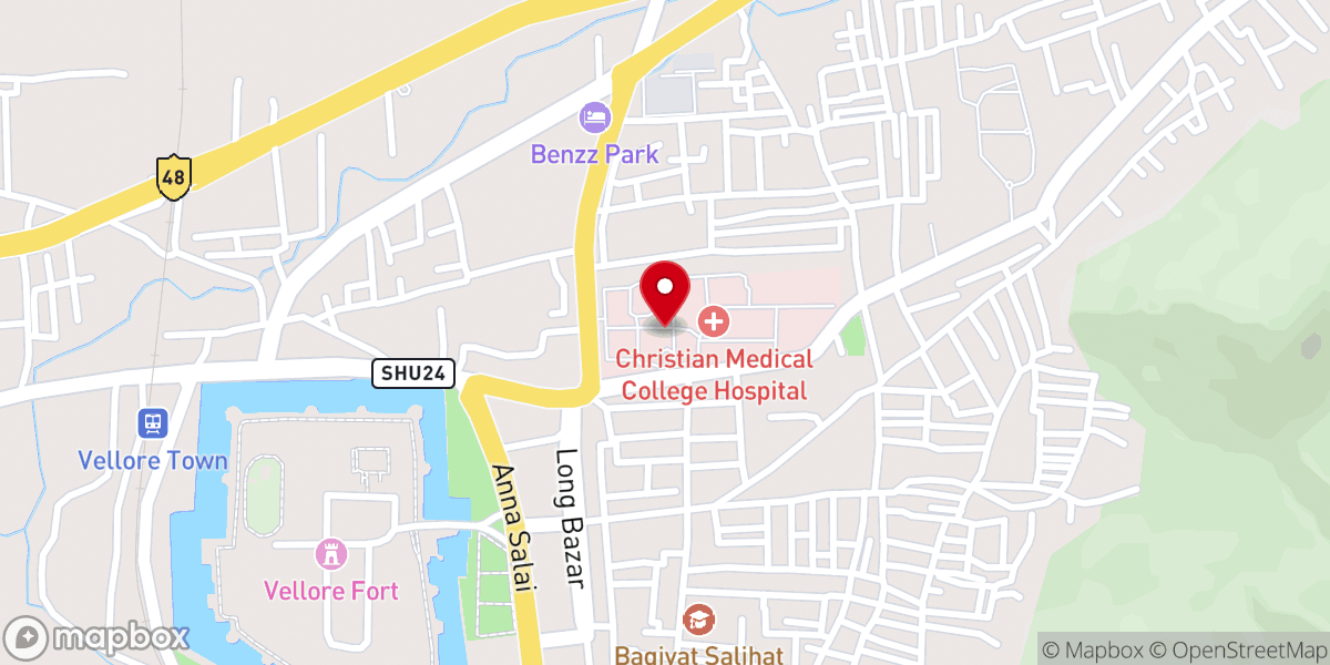 Map showing location of CMC Chapel
