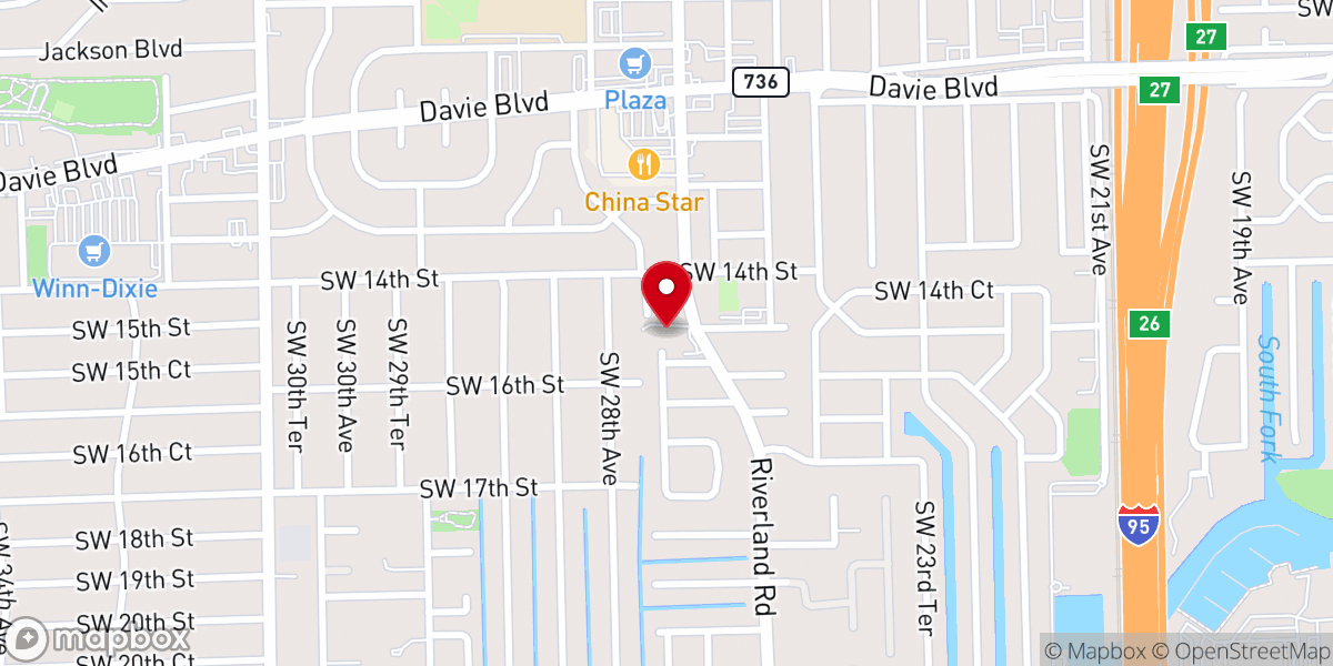 Map showing location of Living Water Community Church