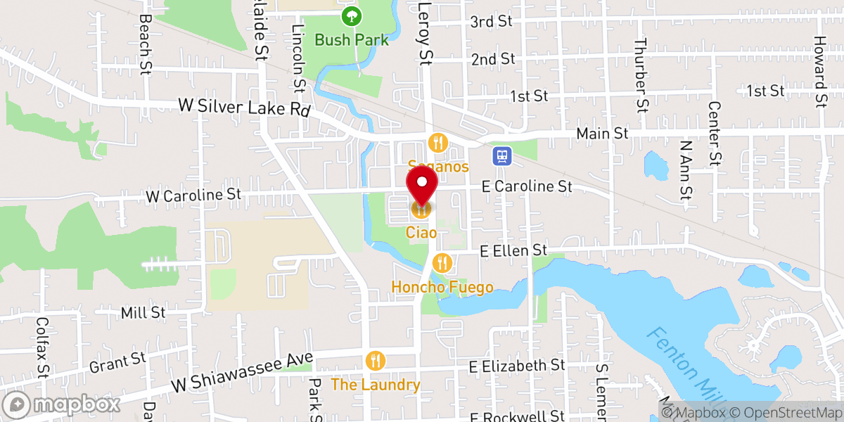 Map showing location of Christian Science Reading Room