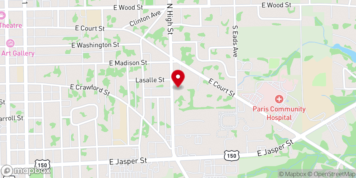 Map showing location of Community Bible Church