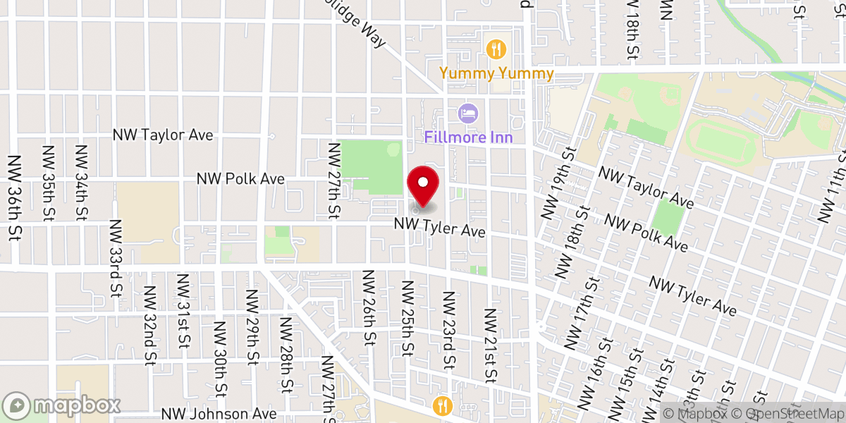 Map showing location of St Mary Catholic Church
