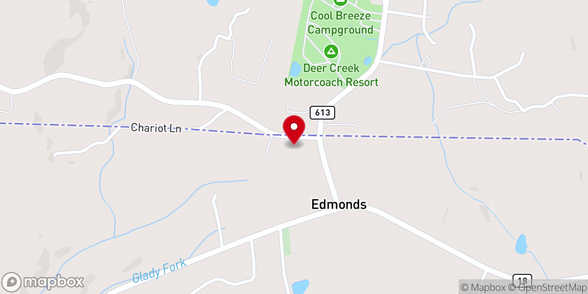 Map showing location of Savannah United Methodist Church