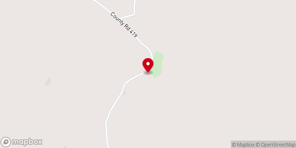 Map showing location of Antioch Church