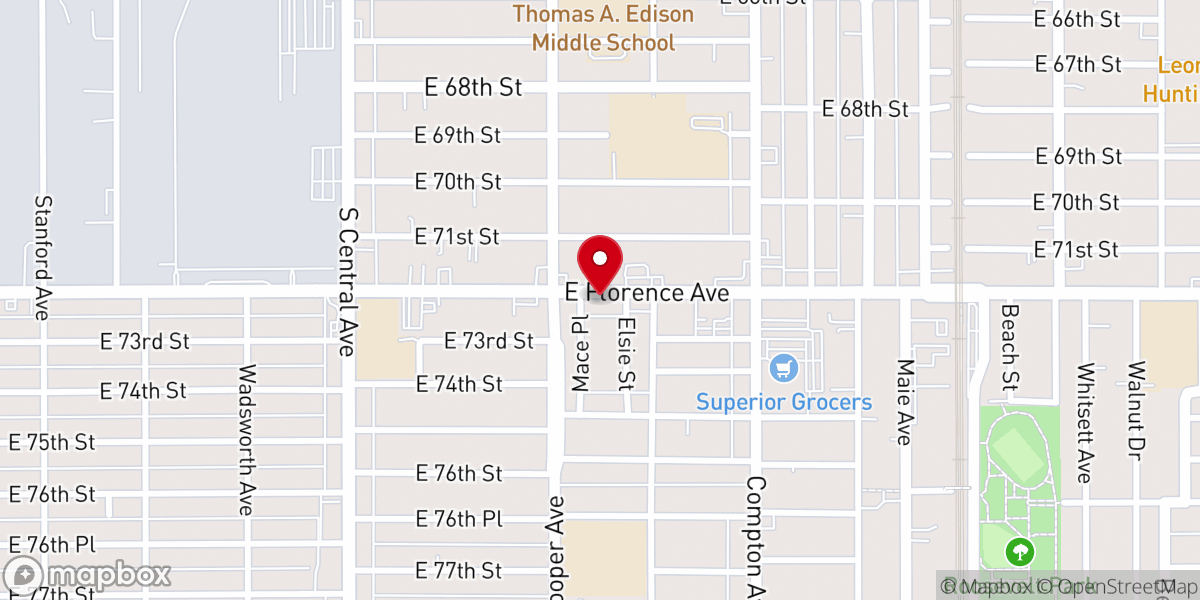 Map showing location of Iglesia Cristiana Casa De Dios