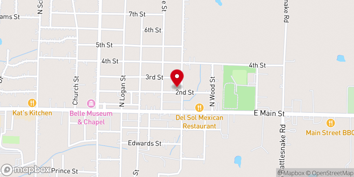 Map showing location of Maggie House