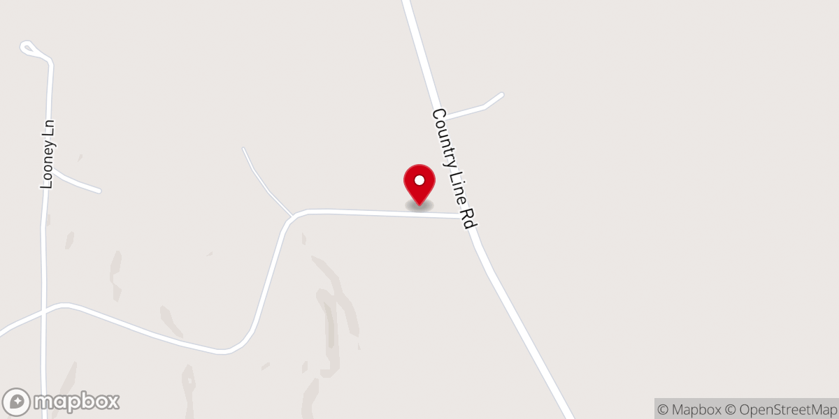 Map showing location of Harmony Freewill Baptist Church