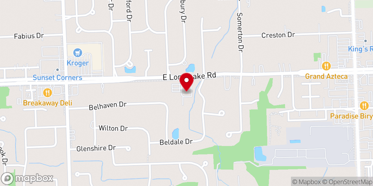 Map showing location of Troy Christian Chapel