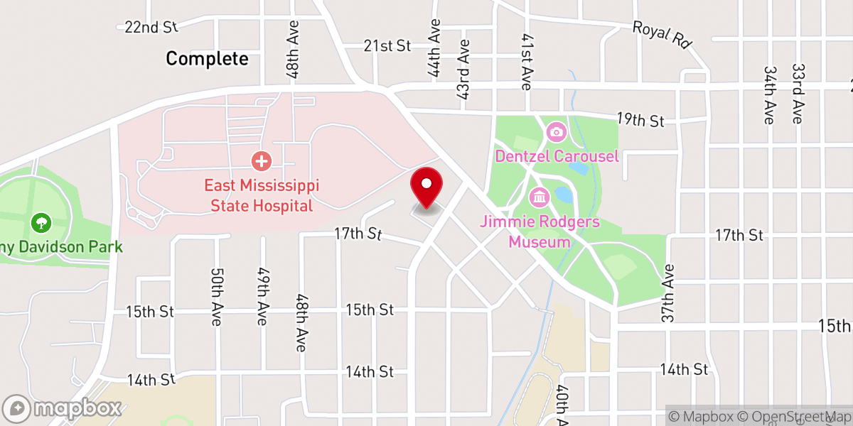 Map showing location of Parkview Church of God