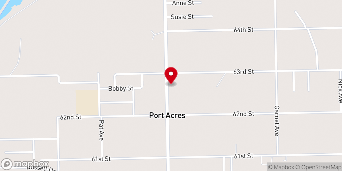 Map showing location of New World Harvest Church