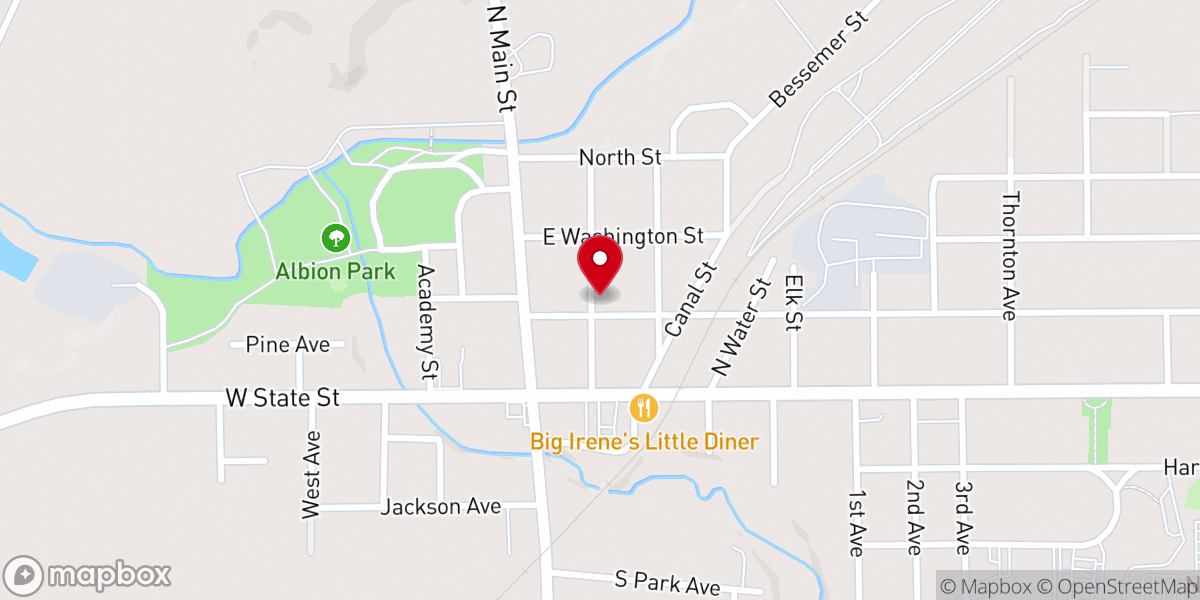 Map showing location of Grace United Methodist Church