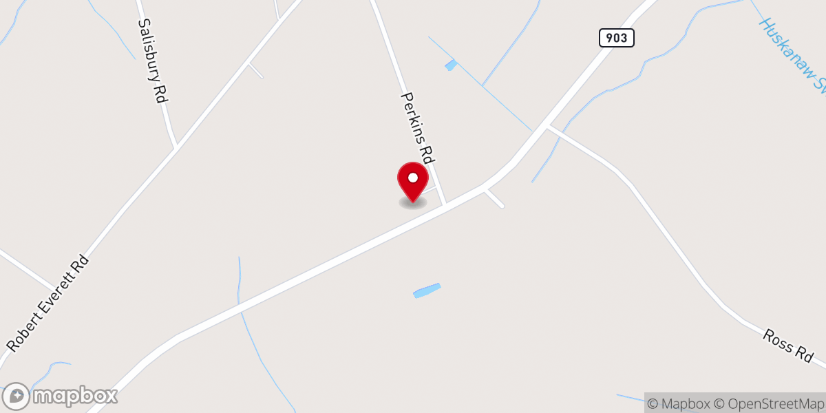 Map showing location of Zion Grove Church