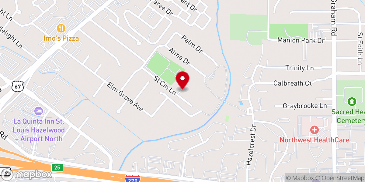 Map showing location of Saint Mary's Orthodox Church