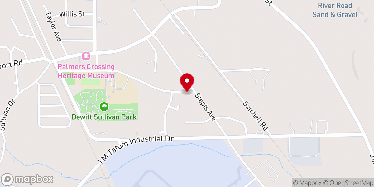 Map showing location of Peace & Goodwill Baptist Church