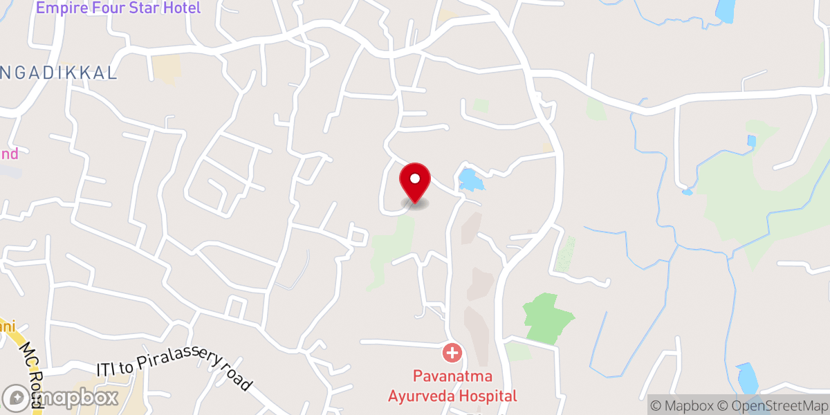 Map showing location of St. Thomas Mar Thoma Syrian Church, Mulakuzha