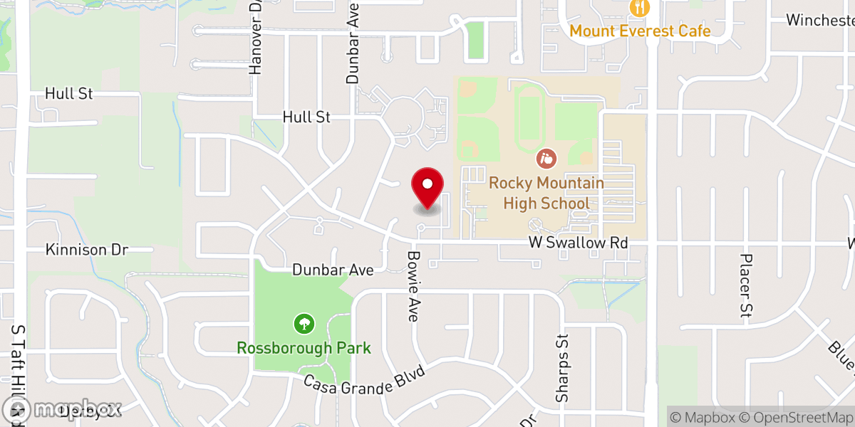 Map showing location of Peace With Christ Lutheran Church