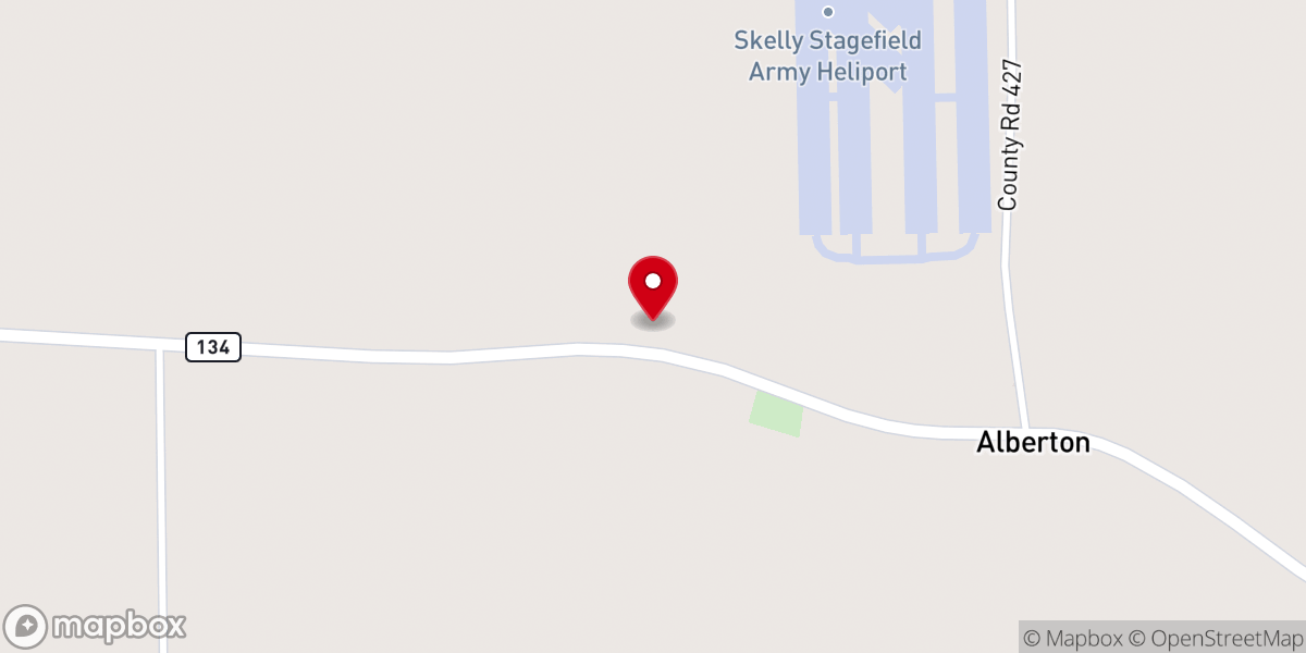 Map showing location of Alberton Baptist Church