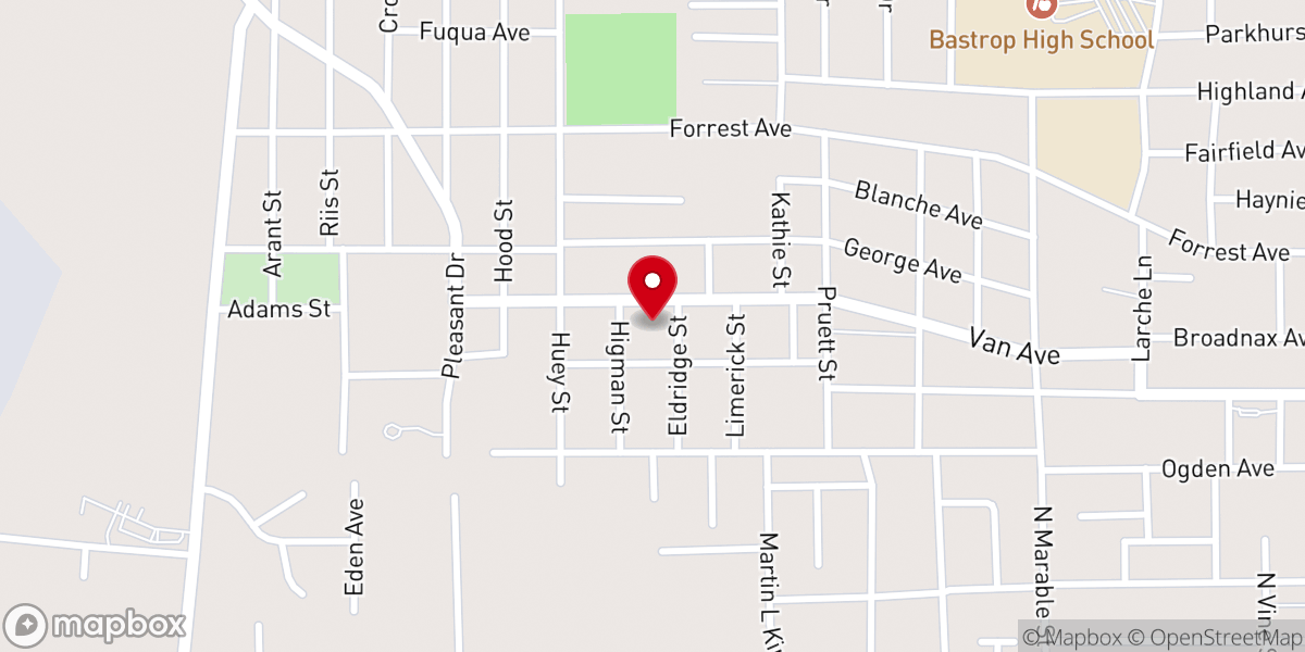 Map showing location of Van Avenue Church of God
