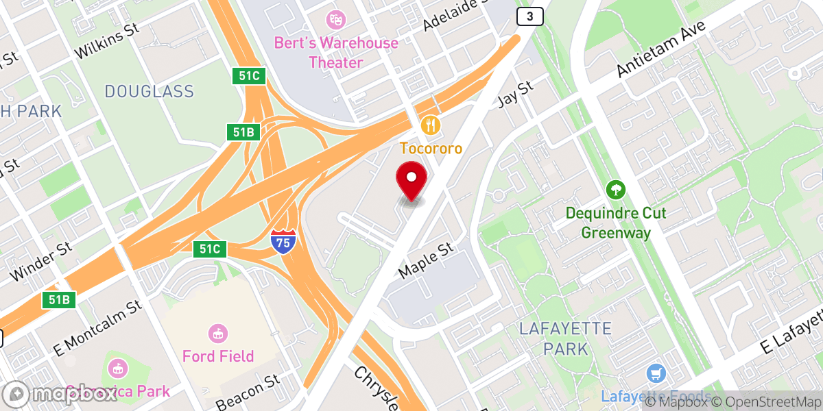 Map showing location of Storytellers Church