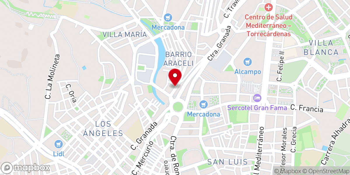 Map showing location of Iglesia Cristiana Evangélica la Puerta