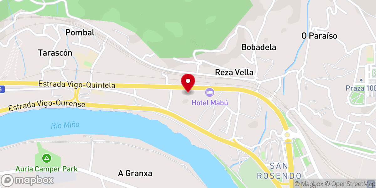 Map showing location of Iglesia Santa Ana do Pino