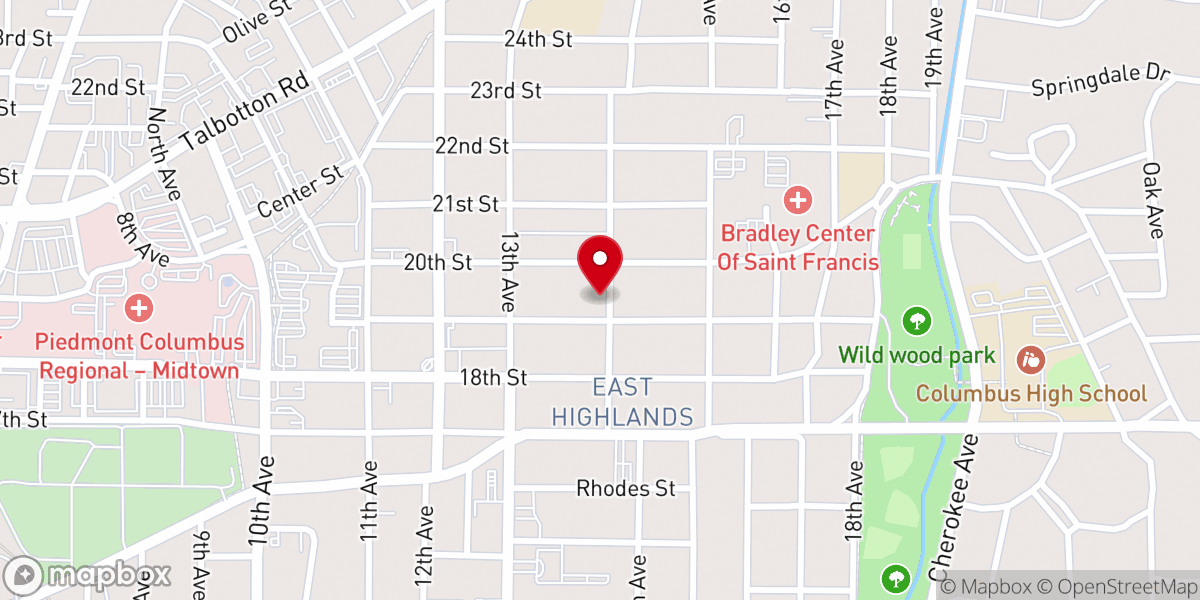Map showing location of Church of the Living God
