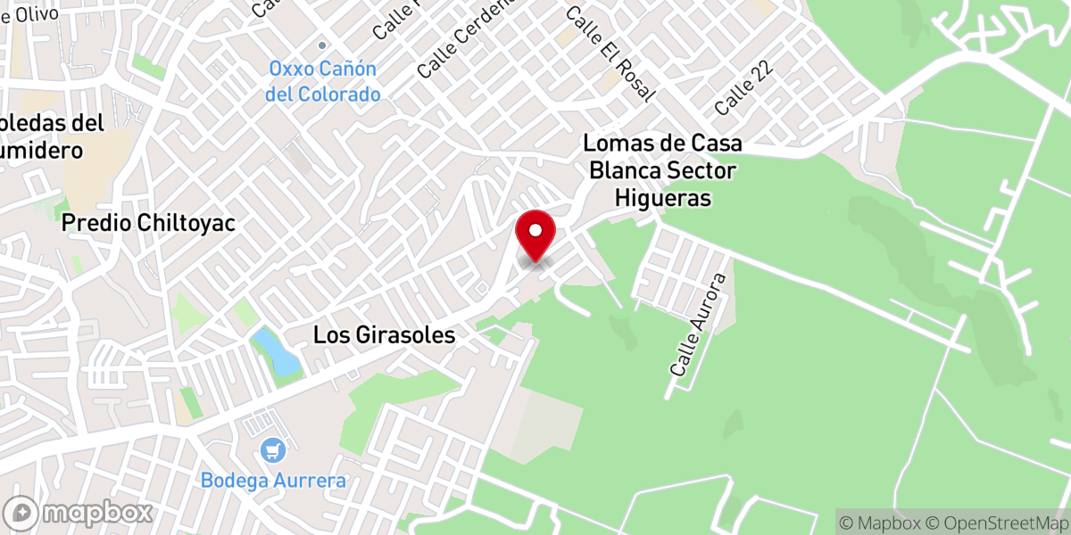 Map showing location of Iglesia Casa De Vida