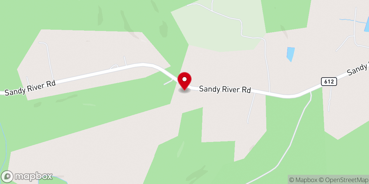Map showing location of Calvary Baptist Church