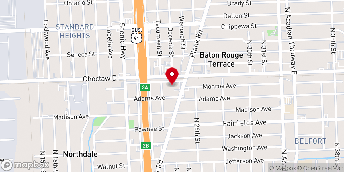 Map showing location of Morning Glory Christian Academy and Day Care