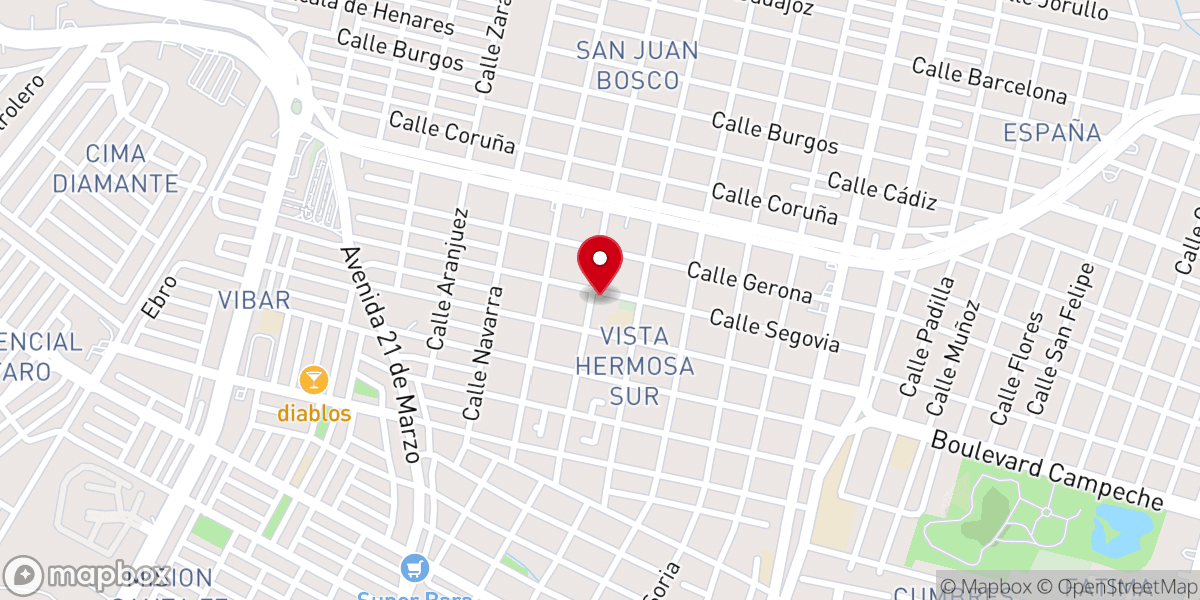 Map showing location of Parroquia de la Inmaculada Concepcion