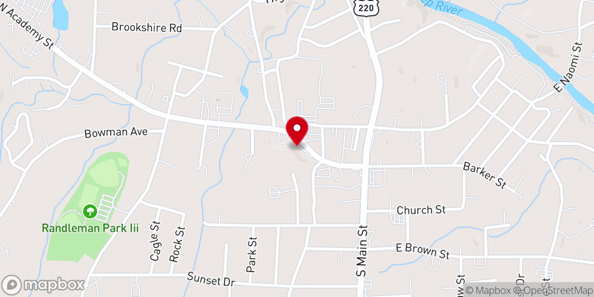 Map showing location of Agua Viva Iglesia Cristiana