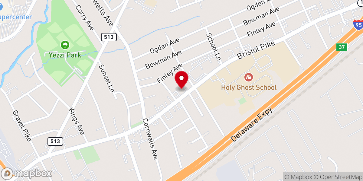 Map showing location of Harvest Ministries Food Pantry