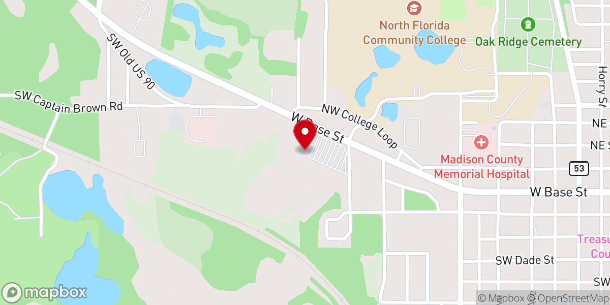 Map showing location of Madison Ace Hardware