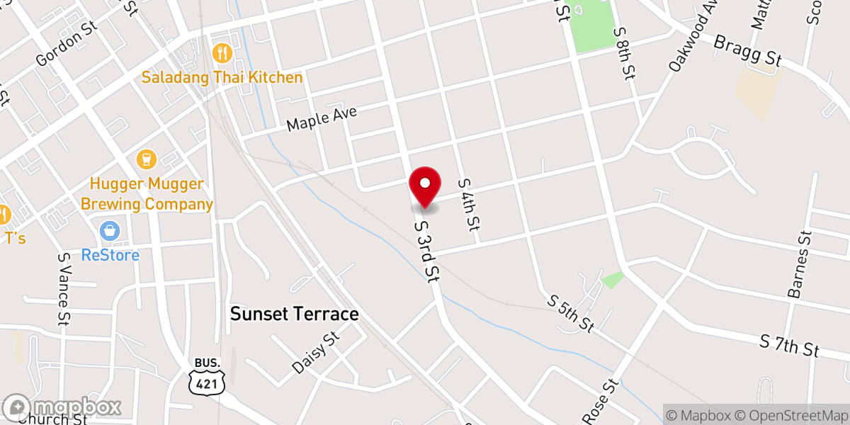Map showing location of Outreach Mission Inc