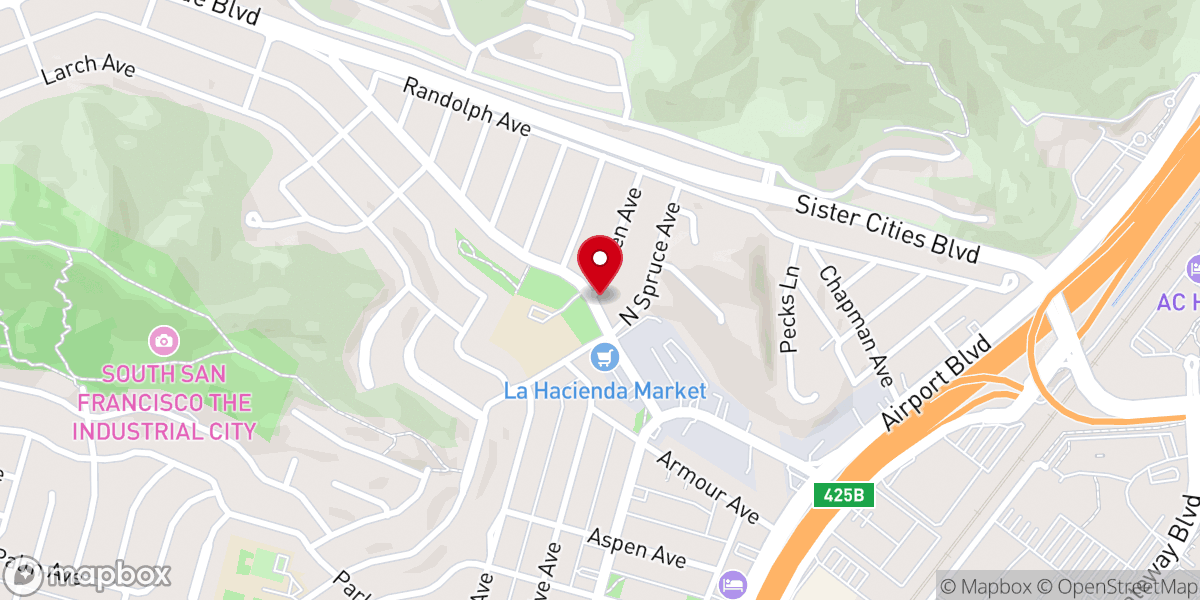 Map showing location of New Hope Community Church Assemblies of God