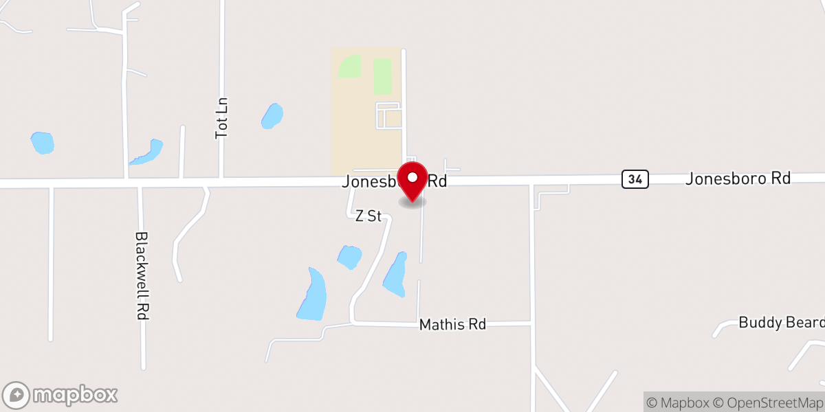 Map showing location of New Life Apostolic Church-West