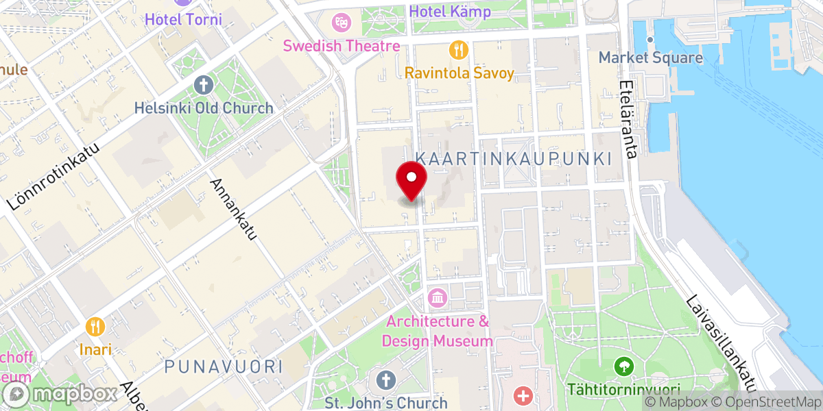 Map showing location of Suomen evankelinen vapaakirkko