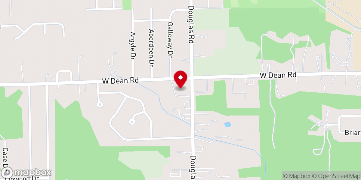 Map showing location of Lambertville United Methodist Church