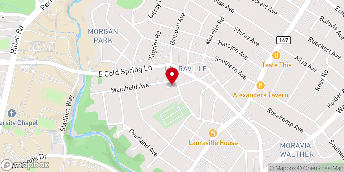 Map showing location of True Apostolic Gospel Church