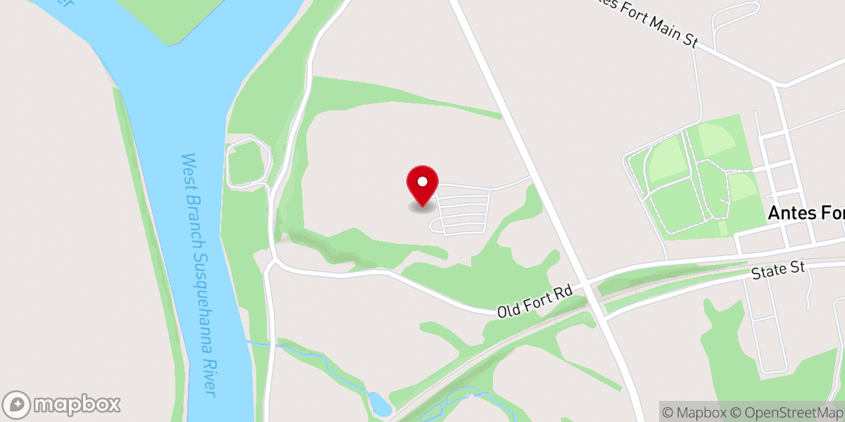 Map showing location of Crossroads Church
