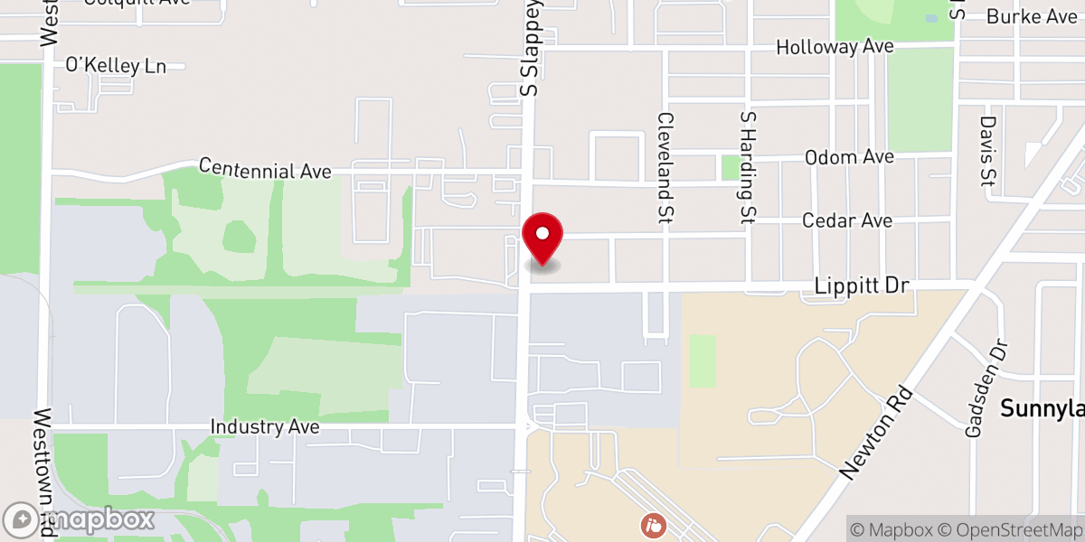 Map showing location of Raleigh Church