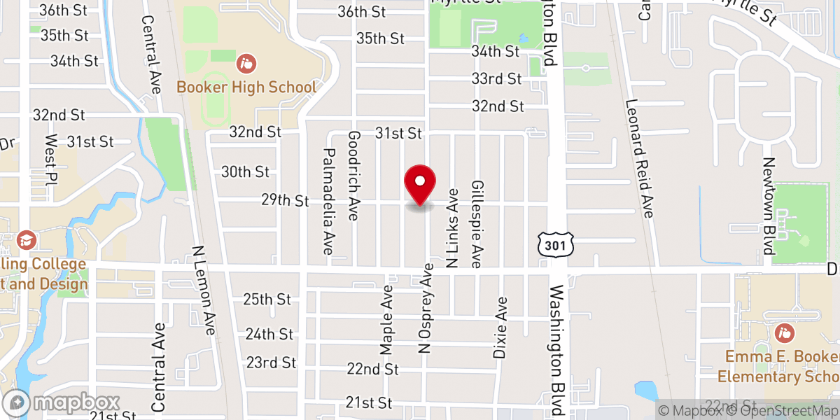 Map showing location of Firstborn Church
