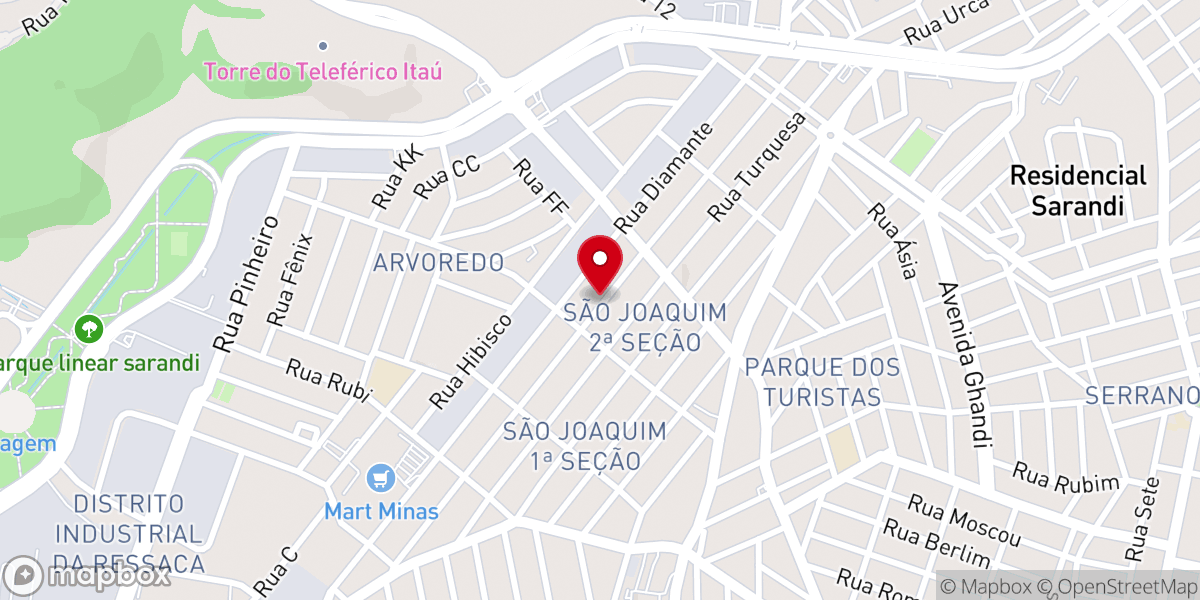 Map showing location of Igreja Batista Aliança Eterna São Joaquim