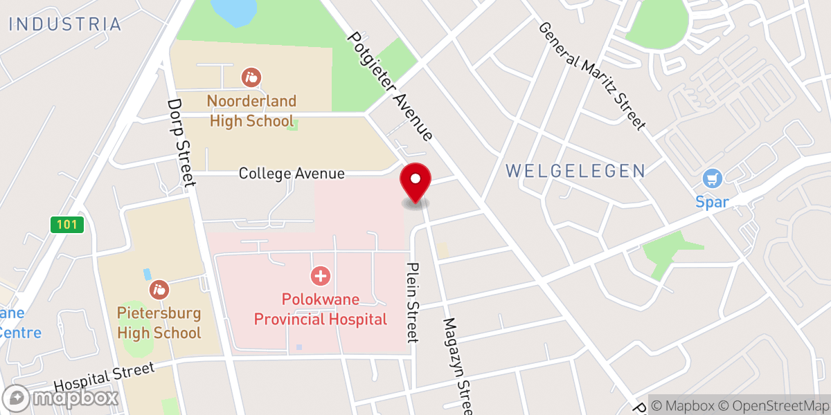 Map showing location of Alive Church