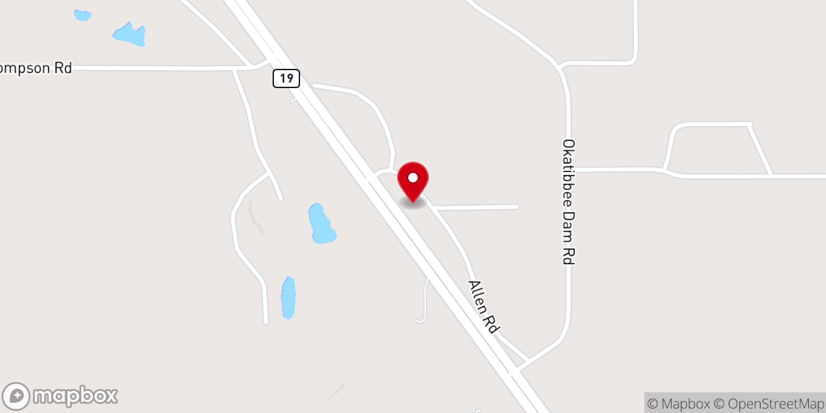Map showing location of True Vine Outreach Ministry