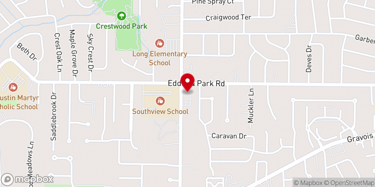 Map showing location of Providence Reformed Presbyterian Church