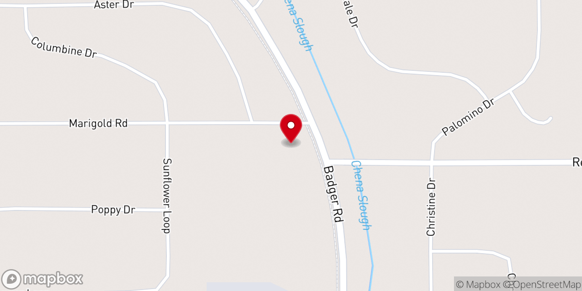 Map showing location of Community Baptist Church
