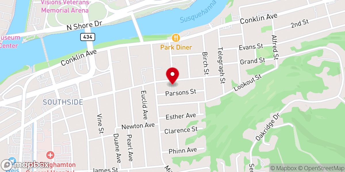Map showing location of New Beginning Apostolic Church